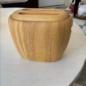 Crate & Barrel Wooden Ice Bucket